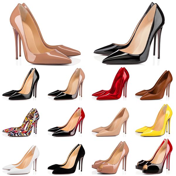 high heels designer shoes red bottoms 8 12cm so kate womens ladies dress party wedding genuine leather point toe heel pumps size 35-44, Black
high heels designer shoes red bottoms 8 12cm so kate womens ladies dress party wedding genuine leather point toe heel pumps size 35-44, Black