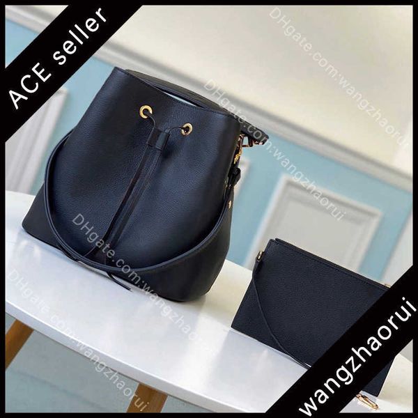 genuine leather bucket bags fashion cross body bag women handbag female shoulder handbags lady wallet with box b112