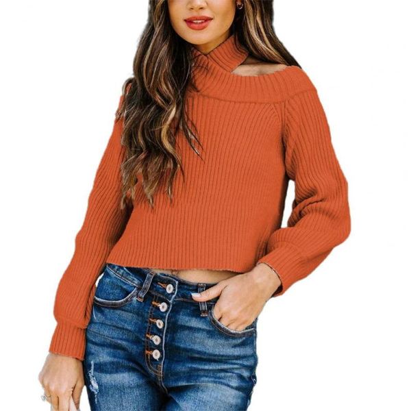 women's sweaters turtleneck off-shoulder knitted pullover stripes high neck halter solid color slim knit sweater for outdoor, White;black
women's sweaters turtleneck off-shoulder knitted pullover stripes high neck halter solid color slim knit sweater for outdoor, White;black