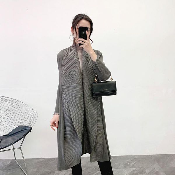 women's trench coats women pleated coat solid long sleeves turn-down collar wide-waisted open stitch casual loose plus size spring, Tan;black
women's trench coats women pleated coat solid long sleeves turn-down collar wide-waisted open stitch casual loose plus size spring, Tan;black