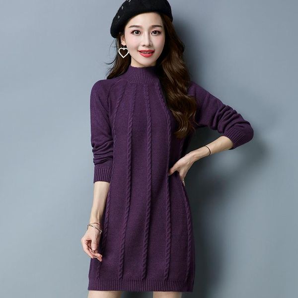 casual dresses women twisted thick long sweater winter lady turtleneck warm knit dress pullover sleeve, Black;gray
casual dresses women twisted thick long sweater winter lady turtleneck warm knit dress pullover sleeve, Black;gray