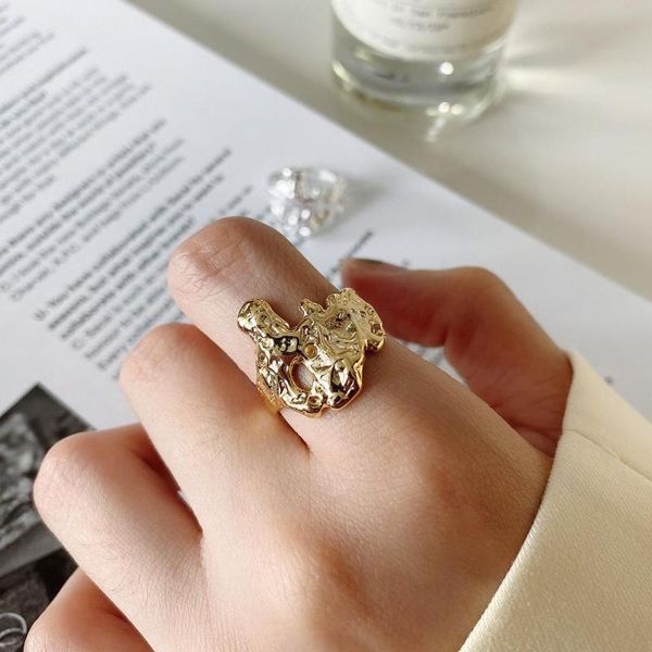 cluster rings real 925 sterling silver ring irregular opening adjustable personality micro women engagement, wedding fashion jewelry, Golden;silver
cluster rings real 925 sterling silver ring irregular opening adjustable personality micro women engagement, wedding fashion jewelry, Golden;silver