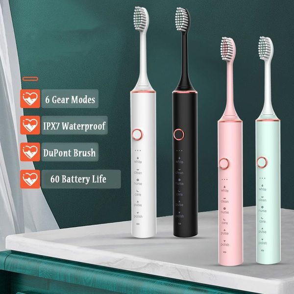 smart electric toothbrush sonic long battery life vibration 6 files usb charge ipx7 soft dupont bristles oral care
smart electric toothbrush sonic long battery life vibration 6 files usb charge ipx7 soft dupont bristles oral care