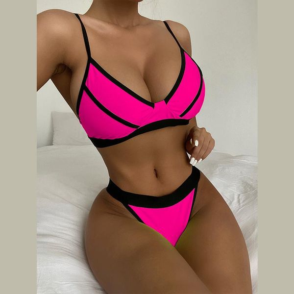 women's swimwear splicing backless bikini set two piece swimming bathing suit summer push up biquini fashion beachwear, White;black
women's swimwear splicing backless bikini set two piece swimming bathing suit summer push up biquini fashion beachwear, White;black