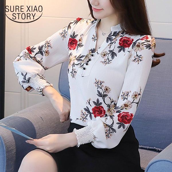 white elegant office lady floral print v-neck long sleeve pullover blouse autumn workwear women and blouses blusas 6140 women's & shir
white elegant office lady floral print v-neck long sleeve pullover blouse autumn workwear women and blouses blusas 6140 women's & shir