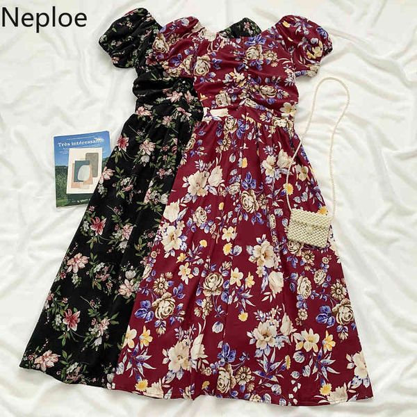 neploe spring slash neck puff sleeve pleated dress french style chic flower print vestidos high waist drawstring women dresses 210422, Black;gray
neploe spring slash neck puff sleeve pleated dress french style chic flower print vestidos high waist drawstring women dresses 210422, Black;gray