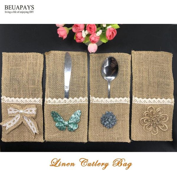 table runner 12pcs/lot jute cutlery bag with flower wedding decoration christmas party accessories diy hessian burlap holder
table runner 12pcs/lot jute cutlery bag with flower wedding decoration christmas party accessories diy hessian burlap holder