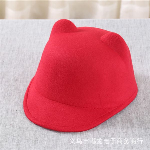 autumn and winter woollen hat cat ear cute equestrian hat fashion versatile casual knight hat lady, Black;white
autumn and winter woollen hat cat ear cute equestrian hat fashion versatile casual knight hat lady, Black;white