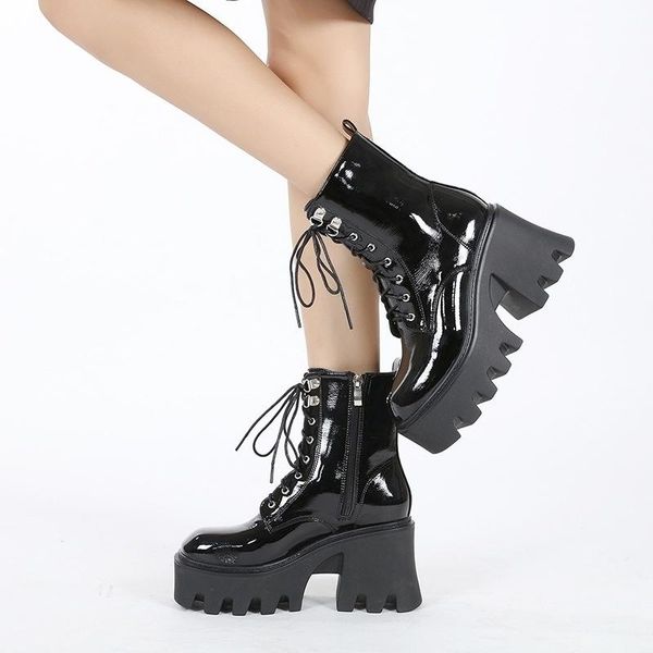 dress shoes heavy bottomed platform night club women's high heeled boots in autumn and winter 2021, Black
dress shoes heavy bottomed platform night club women's high heeled boots in autumn and winter 2021, Black