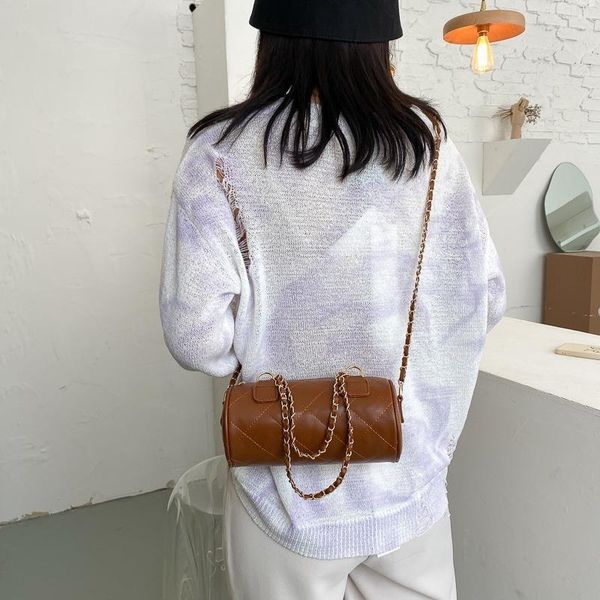 evening bags female 2021 spring fashion cylinder bag texture chain shoulder messenger women handbag
evening bags female 2021 spring fashion cylinder bag texture chain shoulder messenger women handbag