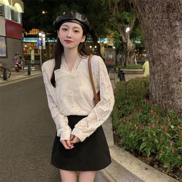 women's t-shirt women lace sweet fashion long sleeve o-neck dow bemadam base coat models for early fall 2021 primer shirt, White
women's t-shirt women lace sweet fashion long sleeve o-neck dow bemadam base coat models for early fall 2021 primer shirt, White