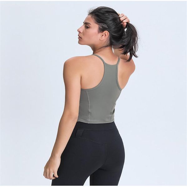 women solid inner padded yoga vest nylon sports bra push up high impact gym crop for fitness workout active wear clothing, White;black
women solid inner padded yoga vest nylon sports bra push up high impact gym crop for fitness workout active wear clothing, White;black