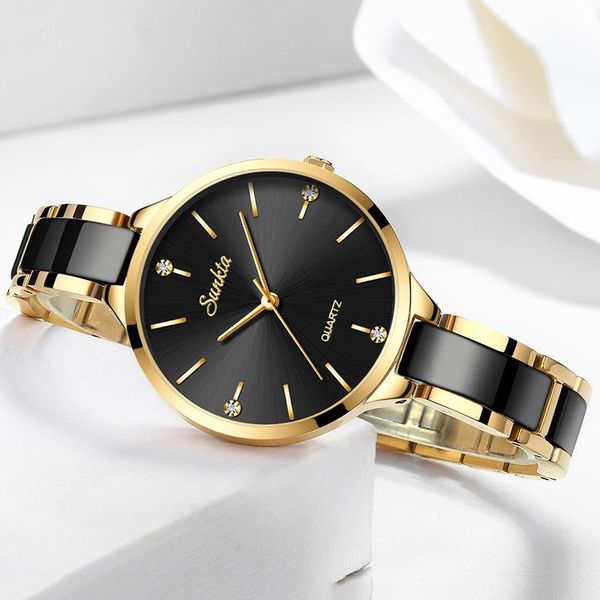 wristwatches montre relogio 2021 sunkta brand fashion watch women luxury ceramic and alloy bracelet analog wristwatch feminino, Slivery;brown
wristwatches montre relogio 2021 sunkta brand fashion watch women luxury ceramic and alloy bracelet analog wristwatch feminino, Slivery;brown