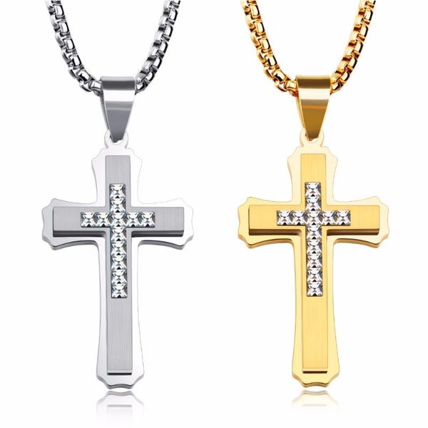 brand statement cross pendants necklaces for men punk stainless steel necklace chain fashion jewelry silver color 2021 pendant
brand statement cross pendants necklaces for men punk stainless steel necklace chain fashion jewelry silver color 2021 pendant