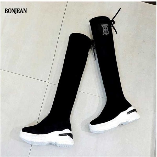 boots bonjean the latest fashion muffin platform for ladies autumn/winter 2021 style elastic, Black
boots bonjean the latest fashion muffin platform for ladies autumn/winter 2021 style elastic, Black