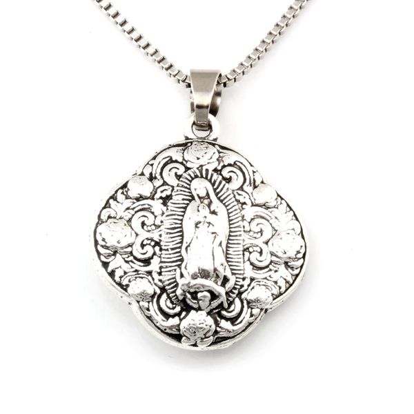 10pcs/lots antique silver virgin mary religion alloy charms pendant necklaces travel protection pendants necklaces 24inches chains a-480d
10pcs/lots antique silver virgin mary religion alloy charms pendant necklaces travel protection pendants necklaces 24inches chains a-480d