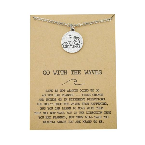 chains 12pcs engraved keep it simple pendant necklace moon wave coconut tree nature inspirational jewelry, Silver
chains 12pcs engraved keep it simple pendant necklace moon wave coconut tree nature inspirational jewelry, Silver