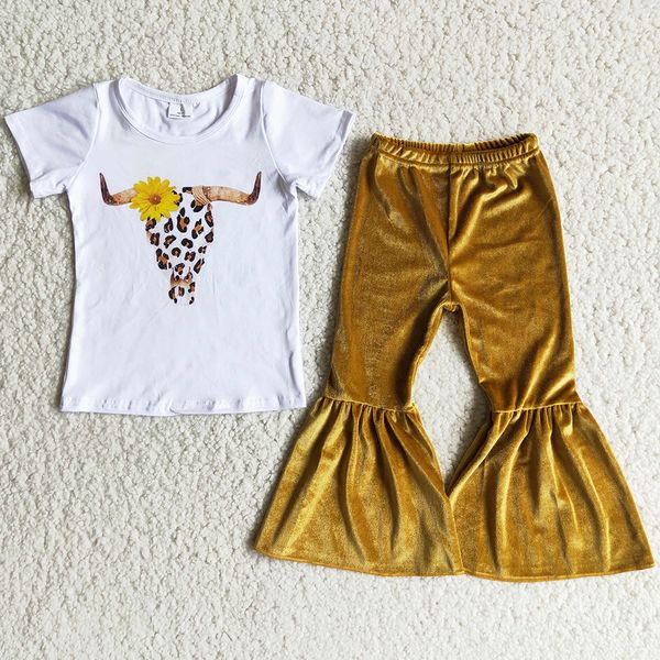 fashion kids designer clothes girl sets cow print boutique baby girls clothing short sleeve velvet bell bottom pants fall outfits wholesale, White
fashion kids designer clothes girl sets cow print boutique baby girls clothing short sleeve velvet bell bottom pants fall outfits wholesale, White