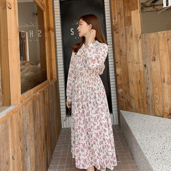 dresses fashion casual loose female midi autumn bow-neck full sleeve elastic waist floral chiffon women dress cykb, Black;gray
dresses fashion casual loose female midi autumn bow-neck full sleeve elastic waist floral chiffon women dress cykb, Black;gray