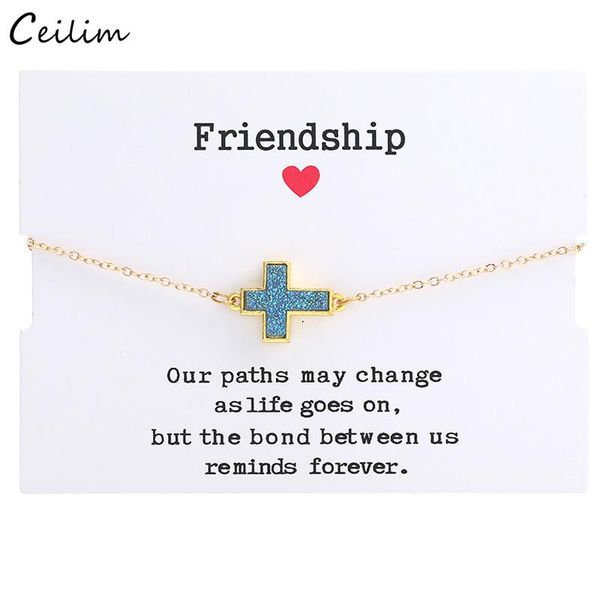 charm bracelets fashion gold color link chain cross bracelet for women girls minimalist resin druzy cuff friendship jewelry, Golden;silver
charm bracelets fashion gold color link chain cross bracelet for women girls minimalist resin druzy cuff friendship jewelry, Golden;silver