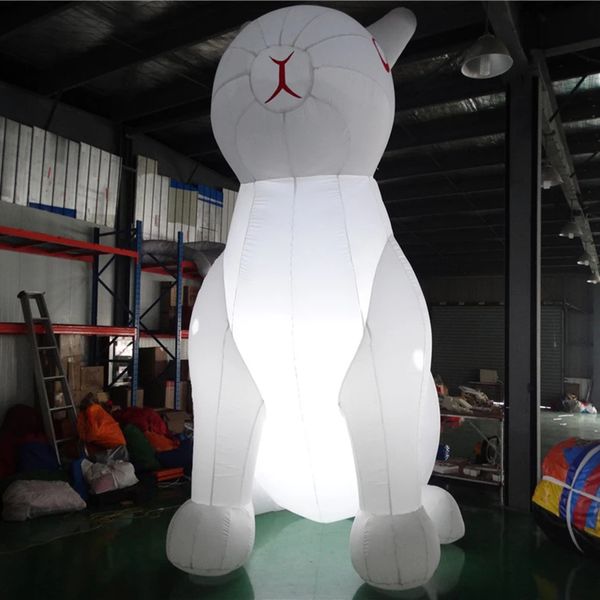 outdoor giant lovely lighting inflatable white rabbit bunny model animal replica for advertising or easter event decoraction
outdoor giant lovely lighting inflatable white rabbit bunny model animal replica for advertising or easter event decoraction