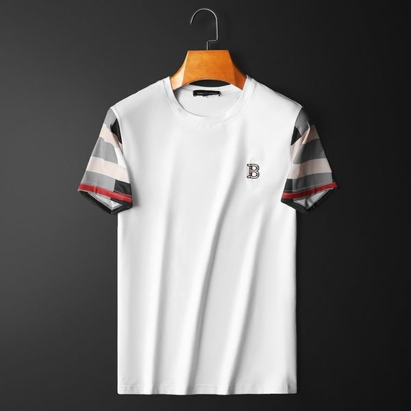 fashion t shirts 2021 summer men's short sleeve color contrast embroidery mercerized cotton brand, White;black
fashion t shirts 2021 summer men's short sleeve color contrast embroidery mercerized cotton brand, White;black