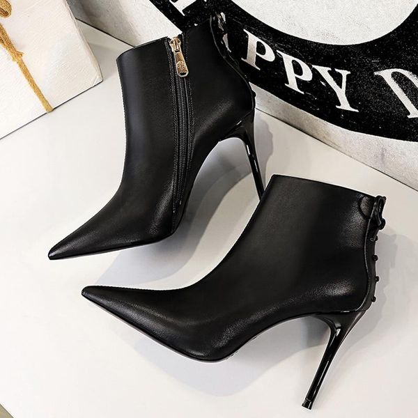 boots women elegant 9.5cm high heels lady pointed toe ankle fenale nightclub fashion short stiletto booties shoes, Black
boots women elegant 9.5cm high heels lady pointed toe ankle fenale nightclub fashion short stiletto booties shoes, Black