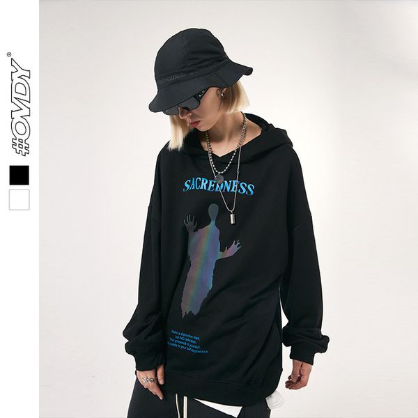 wxwovdy autumn and winter american fashion brand high street flash reflective hoodie for men and women lovers hooded loose sweater, Black
wxwovdy autumn and winter american fashion brand high street flash reflective hoodie for men and women lovers hooded loose sweater, Black