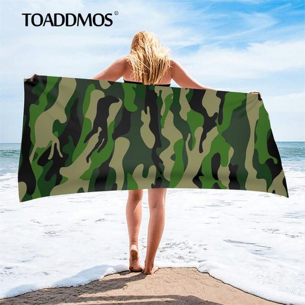 towel toaddmos army green camouflage bath home kids adults quick dry face towels function absorbent beach yoga blankets