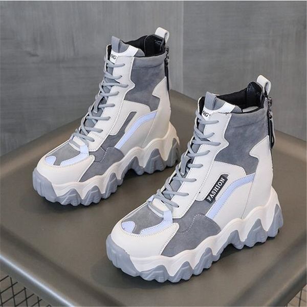 Spring Women Thick Sole Ankle Boots Autumn Luxury Platform Casual Boots Womens 8cm High Heels Wedge Boots Shoes Woman Sneakers, Black white
Spring Women Thick Sole Ankle Boots Autumn Luxury Platform Casual Boots Womens 8cm High Heels Wedge Boots Shoes Woman Sneakers, Black white
