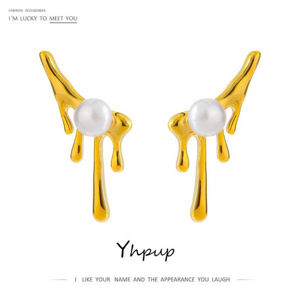 stud yhpup design imitation pearls geometric earrings fashion metal 14 k copper unusual jewelry gift bijoux femme, Golden;silver
stud yhpup design imitation pearls geometric earrings fashion metal 14 k copper unusual jewelry gift bijoux femme, Golden;silver
