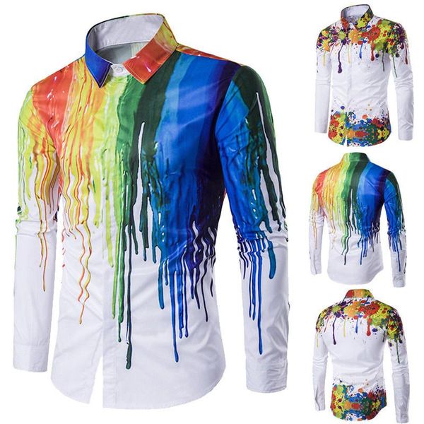 men's casual shirts streetwear mens shirt dress 3d ink print long sleeve autumn slim fit hip fashion male 3xl camisas, White;black
men's casual shirts streetwear mens shirt dress 3d ink print long sleeve autumn slim fit hip fashion male 3xl camisas, White;black