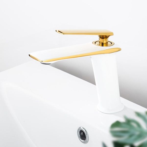bathroom sink faucets basin white and gold brass faucet single handle deck mounted toilet cold mixer water tap
bathroom sink faucets basin white and gold brass faucet single handle deck mounted toilet cold mixer water tap