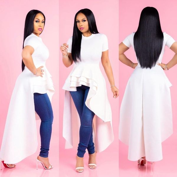 party dresses fashion evening club dress for women short sleeve irregular ruffle robe dinner female african clothing white vestido, White;black
party dresses fashion evening club dress for women short sleeve irregular ruffle robe dinner female african clothing white vestido, White;black