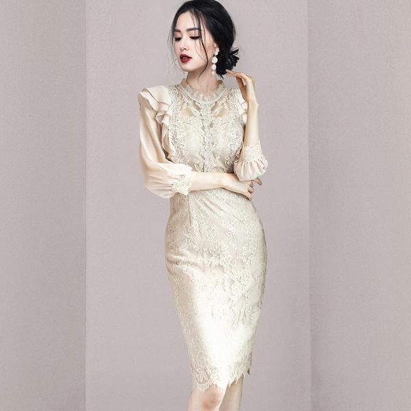 casual dresses lace patchwork autumn mini dress women korean elegant high waist party crochet floral sheath bodycorn office lady d172, Black;gray
casual dresses lace patchwork autumn mini dress women korean elegant high waist party crochet floral sheath bodycorn office lady d172, Black;gray