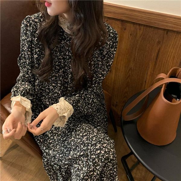 casual dresses wavsiyier woman a-line elegant 2021 long sleeve korean style winter vintage print floral dress women spring party loose, Black;gray
casual dresses wavsiyier woman a-line elegant 2021 long sleeve korean style winter vintage print floral dress women spring party loose, Black;gray
