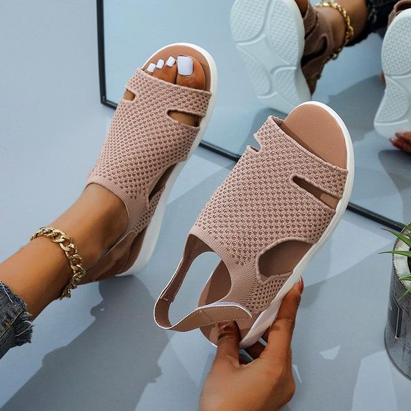 sandals 2021 summer woman knitted women hook loop flats ladies solid breathable shoes female pu leather sport footwear plus size, Black
sandals 2021 summer woman knitted women hook loop flats ladies solid breathable shoes female pu leather sport footwear plus size, Black