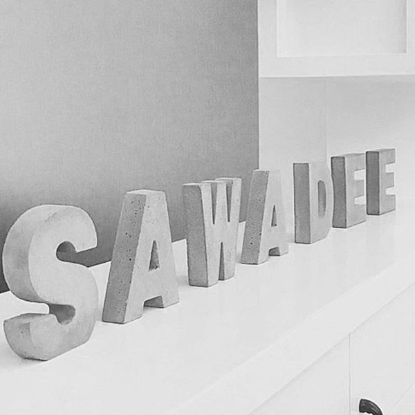 novelty items 12cm signboard cement english letter nordic concrete 3d alphabet logo personality name wall stickers home bedroom decor 
novelty items 12cm signboard cement english letter nordic concrete 3d alphabet logo personality name wall stickers home bedroom decor