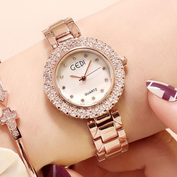 luxury lady diamond quartz watch rose gold stainless steel watchband leisure dress wrist horloge klok dropshiping wristwatches, Slivery;brown
luxury lady diamond quartz watch rose gold stainless steel watchband leisure dress wrist horloge klok dropshiping wristwatches, Slivery;brown