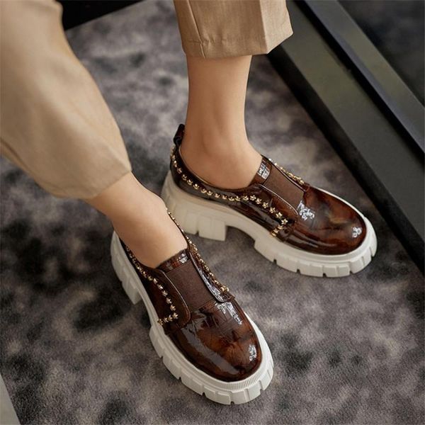 dress shoes spring women's pumps full leather inside and outside breathable round toe chunky heel elastic band 2021 rivet platform, Black
dress shoes spring women's pumps full leather inside and outside breathable round toe chunky heel elastic band 2021 rivet platform, Black