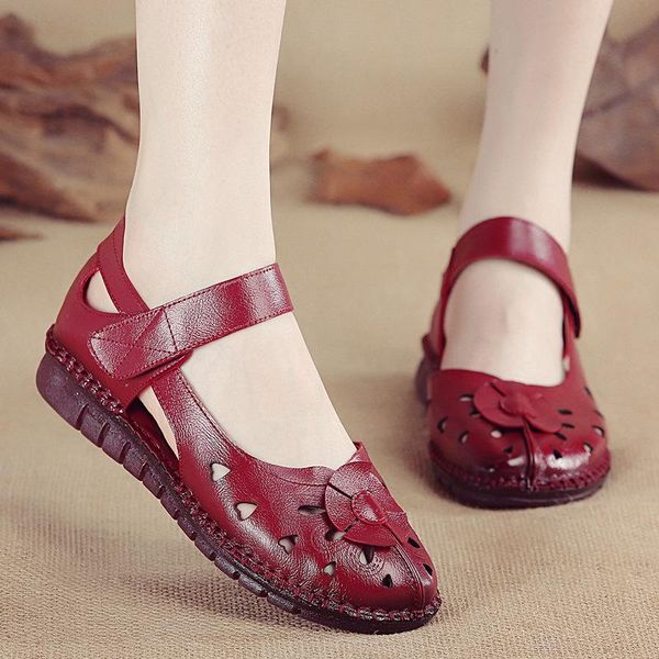 womens summer sandals genuine leather handmade flower ladies flat shoes comfortable ethnic slip on mother, Black
womens summer sandals genuine leather handmade flower ladies flat shoes comfortable ethnic slip on mother, Black
