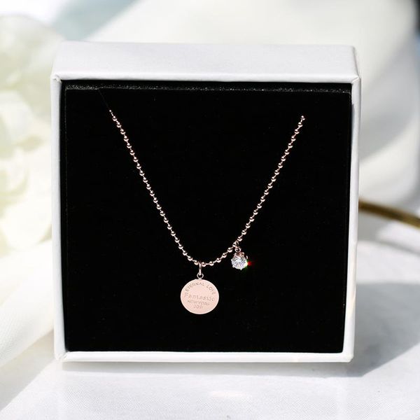 pendant necklaces yun ruo rose gold color letters carved necklace titanium steel jewelry woman christmas gift never fade drop, Silver
pendant necklaces yun ruo rose gold color letters carved necklace titanium steel jewelry woman christmas gift never fade drop, Silver