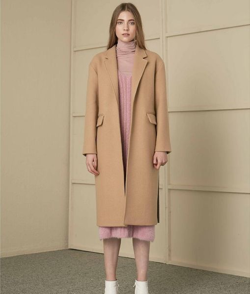 winter spring temperament hit color wool coat female longer herringbone blends factory outlets f681 women's, Black
winter spring temperament hit color wool coat female longer herringbone blends factory outlets f681 women's, Black