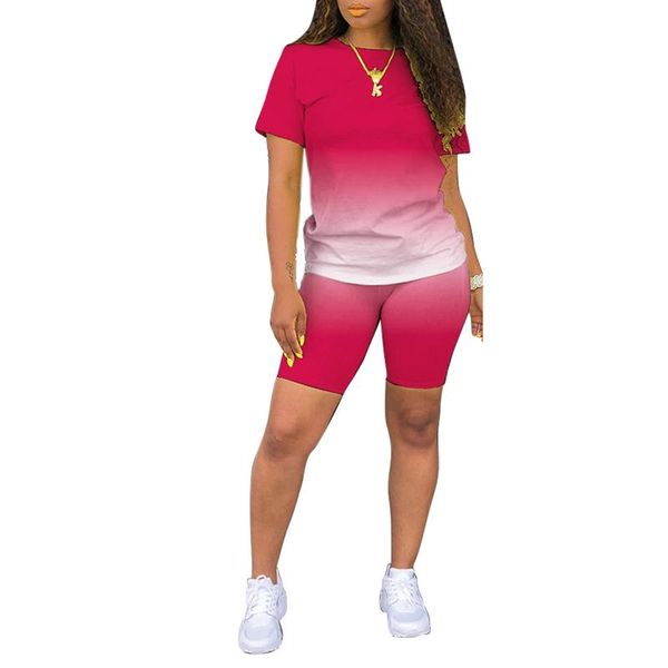 women's tracksuits women short sleeve t-shirt shorts suit fashion gradient solid color pullover and tight high-waist pants tracksuit, Gray
women's tracksuits women short sleeve t-shirt shorts suit fashion gradient solid color pullover and tight high-waist pants tracksuit, Gray