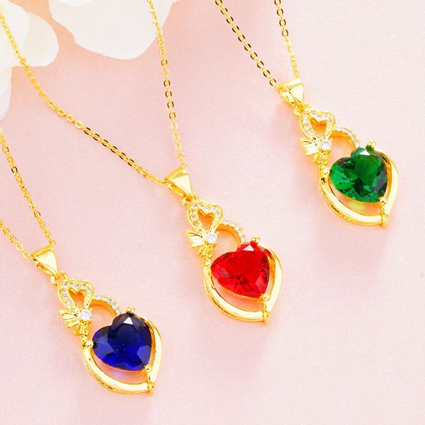 shiny zircon inlaid romantic heart pendant chain 18k yellow gold filled charm women girl pretty gift, Silver
shiny zircon inlaid romantic heart pendant chain 18k yellow gold filled charm women girl pretty gift, Silver