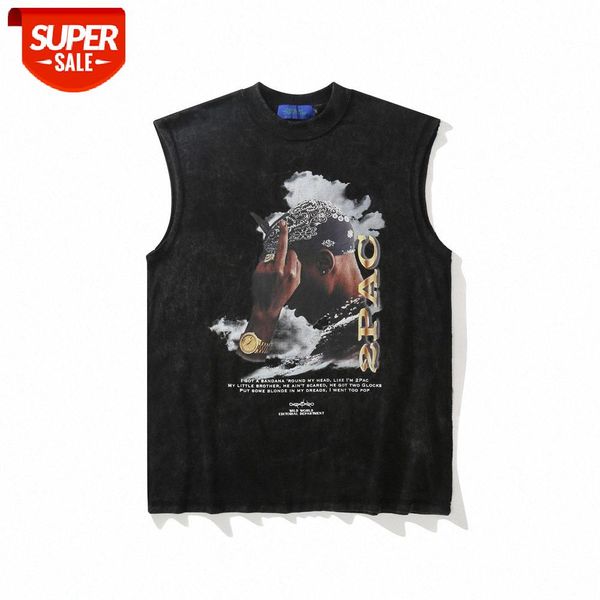 rapper character print sleeveless t-shirt men's ins round neck vest summer flow loose compassionate shirt #en6o, White;black
rapper character print sleeveless t-shirt men's ins round neck vest summer flow loose compassionate shirt #en6o, White;black