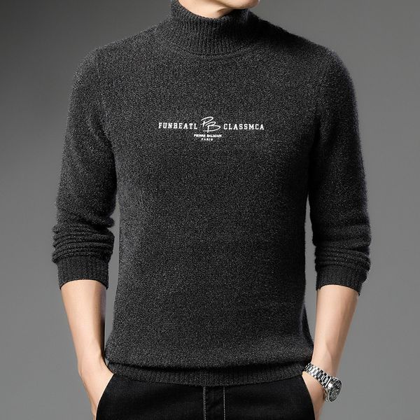 2021 autumn and winter high neck chenille sweater british leisure thickened knitted bottoming shirt men's wear, White;black
2021 autumn and winter high neck chenille sweater british leisure thickened knitted bottoming shirt men's wear, White;black
