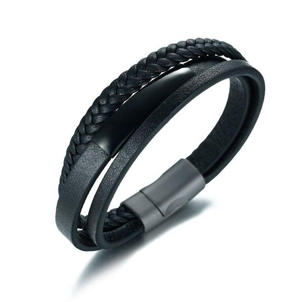 charm bracelets genuine leather men's bracelet stainless steel magnetic buckle polished magnet c1fe, Golden;silver
charm bracelets genuine leather men's bracelet stainless steel magnetic buckle polished magnet c1fe, Golden;silver