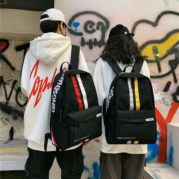 backpack fashion female bookbag canvas women for teenagers girl college black striped letter printing school bag student mochila
backpack fashion female bookbag canvas women for teenagers girl college black striped letter printing school bag student mochila