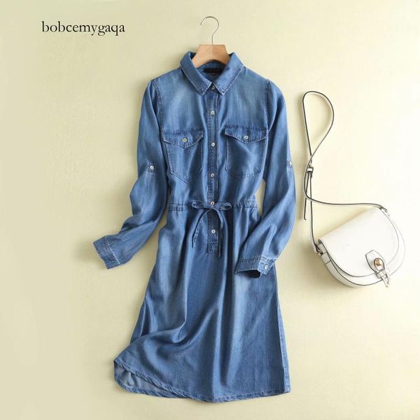 casual dresses denim long shirt dress women turn down collar blue elastic waist sleeve jeans streetwear spring, Black;gray
casual dresses denim long shirt dress women turn down collar blue elastic waist sleeve jeans streetwear spring, Black;gray